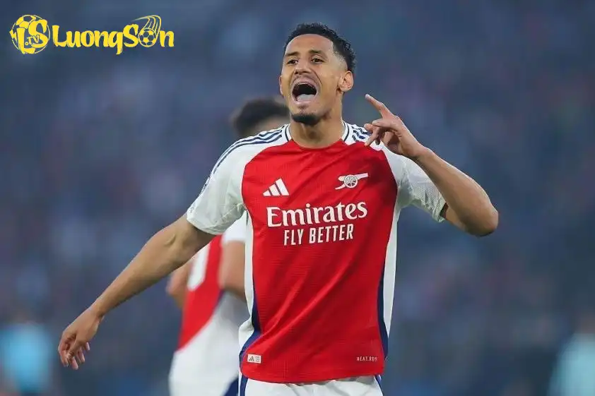 Kinh nghiệm của Saliba được đánh giá cao trong trận đấu này. Ảnh: NBC Kinh nghiệm của Saliba được đánh giá cao trong trận đấu này. Ảnh: NBC