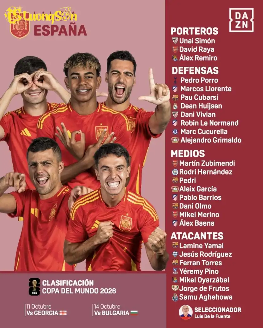 Yamal vẫn có tên trong danh sách triệu tập dù đang chấn thương. (Ảnh: DAZNfutbol) Yamal vẫn có tên trong danh sách triệu tập dù đang chấn thương.